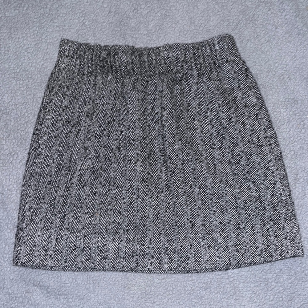 J Crew Gray Twill Skirt